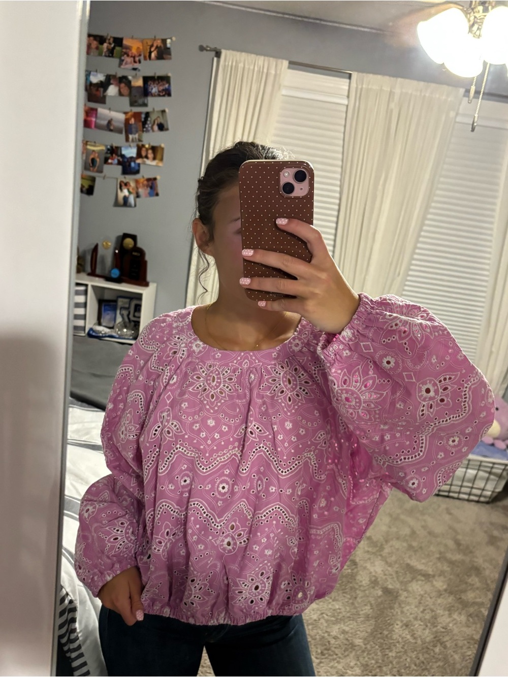 Joie by Anthropologie Pink Long sleeve Blouse